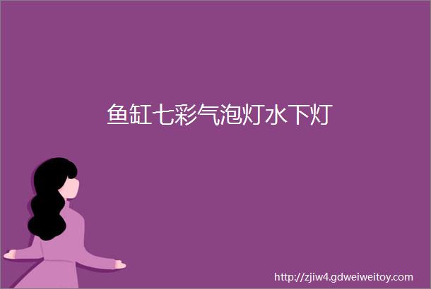 鱼缸七彩气泡灯水下灯